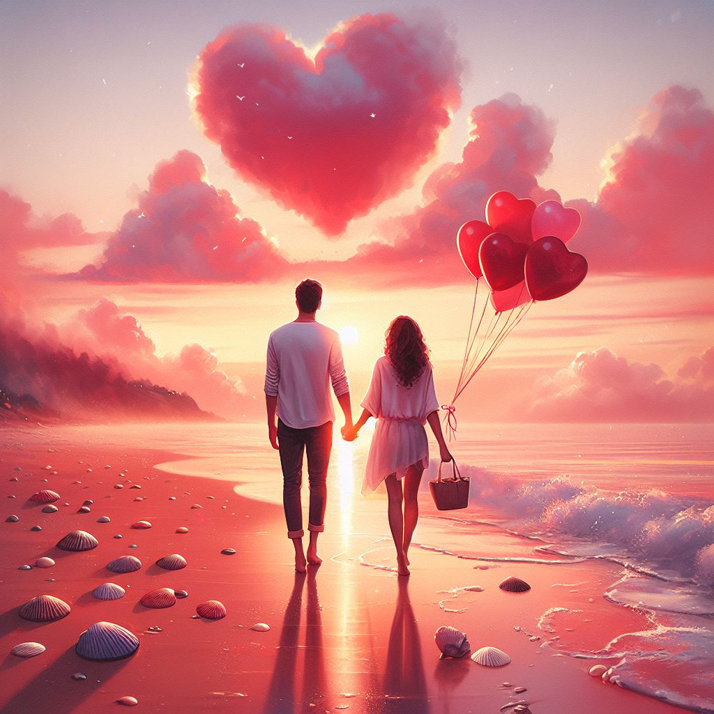 Romantic love AI Images Free