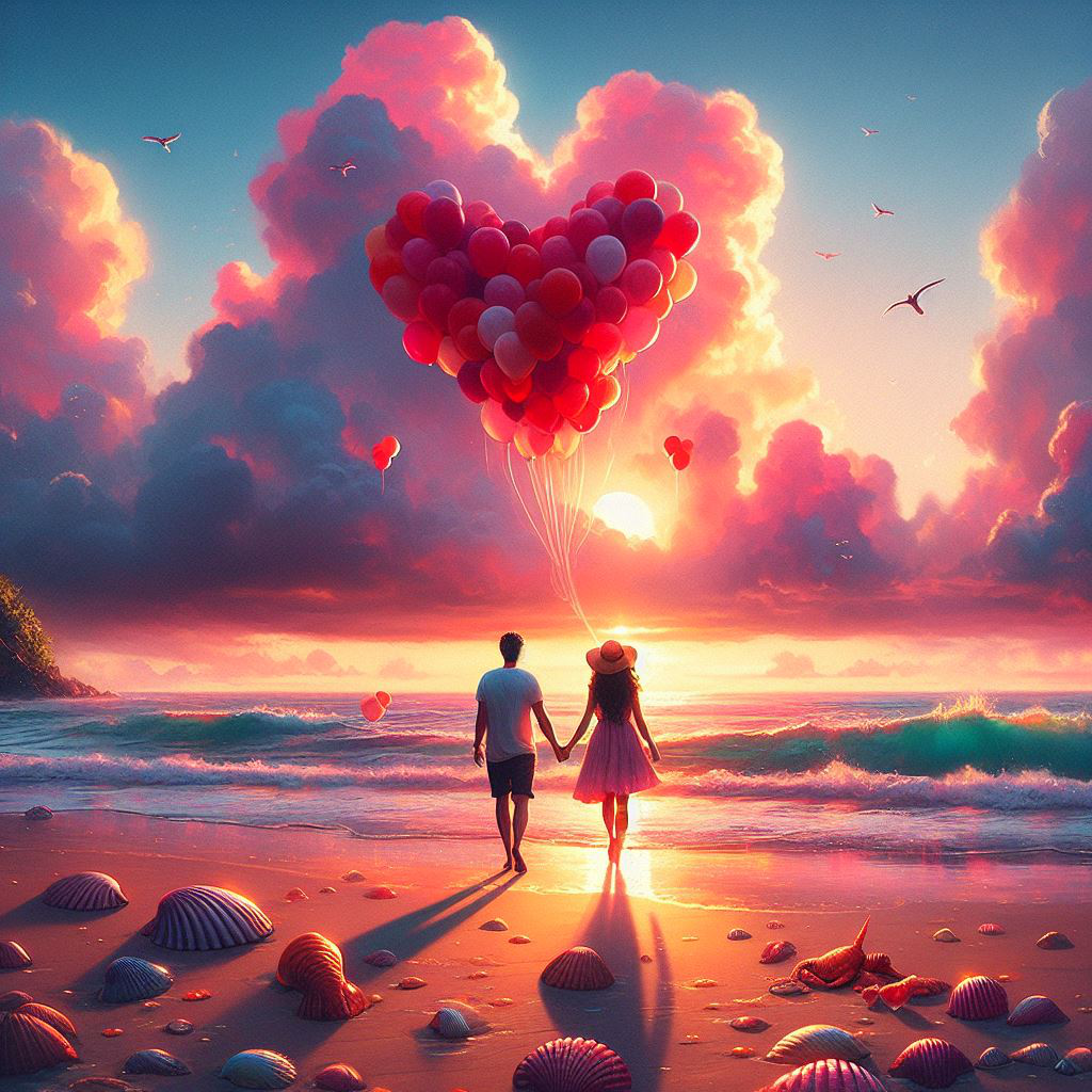 Romantic love AI Images Free