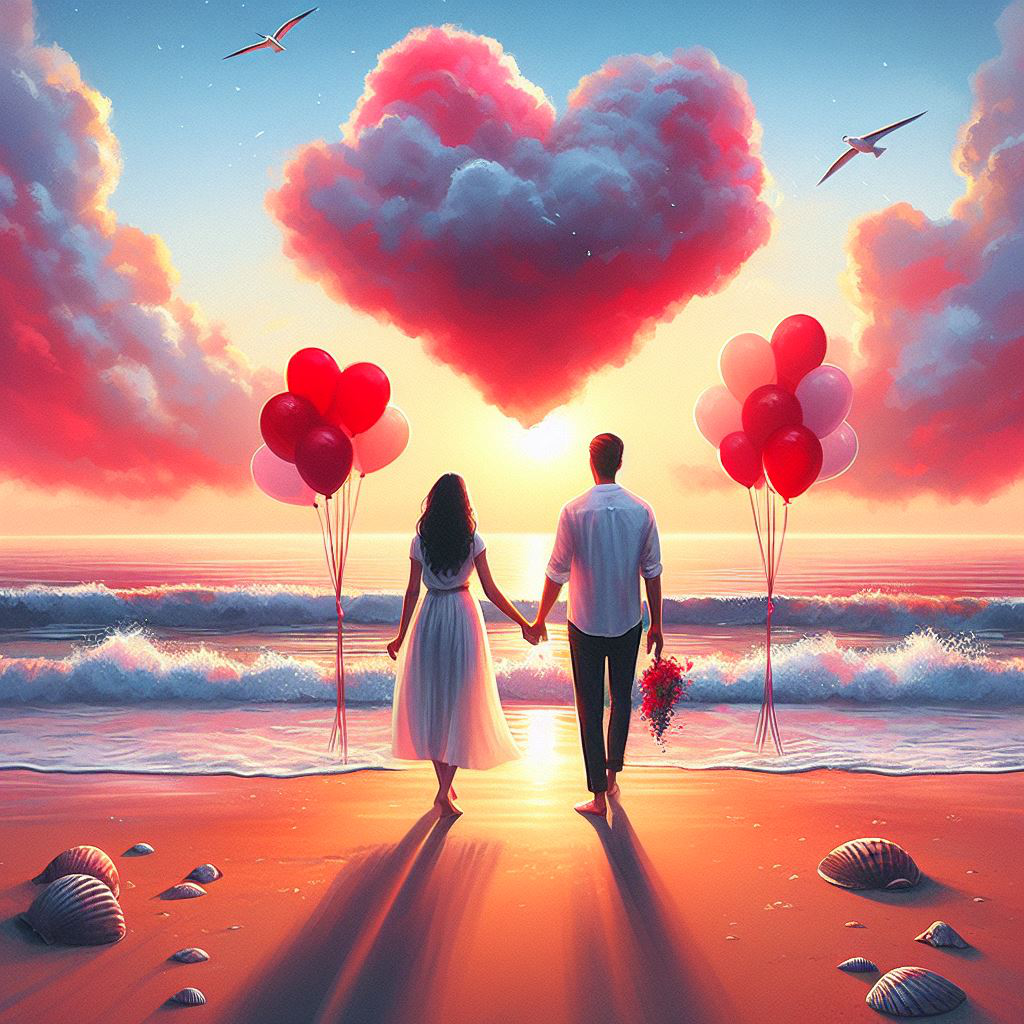 Romantic love AI Images Free